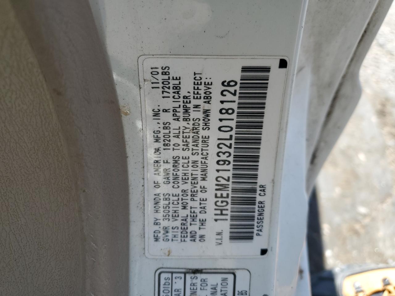 1HGEM21932L018126 2002 Honda Civic Ex 1HGEM21932L018126 2002 Honda Civic Ex