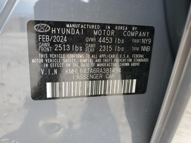 2024 Hyundai Sonata Sel VIN: KMHL64JA6RA381494 Lot: 54801164