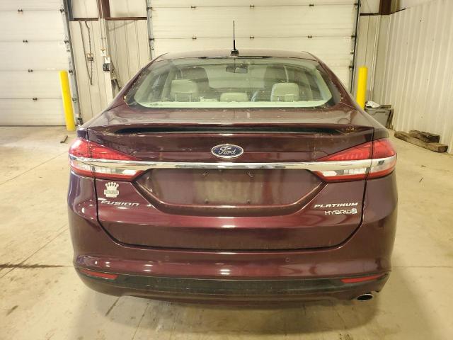 2017 Ford Fusion Titanium Hev VIN: 3FA6P0RU6HR118292 Lot: 53487024