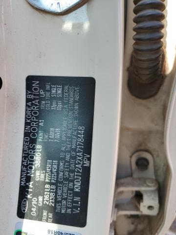 2010 Kia Soul + VIN: KNDJT2A2XA7178448 Lot: 54182244