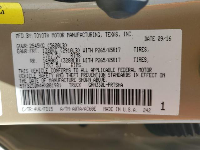 2017 Toyota Tacoma Double Cab VIN: 5TFBZ5DN4HX001981 Lot: 53817414