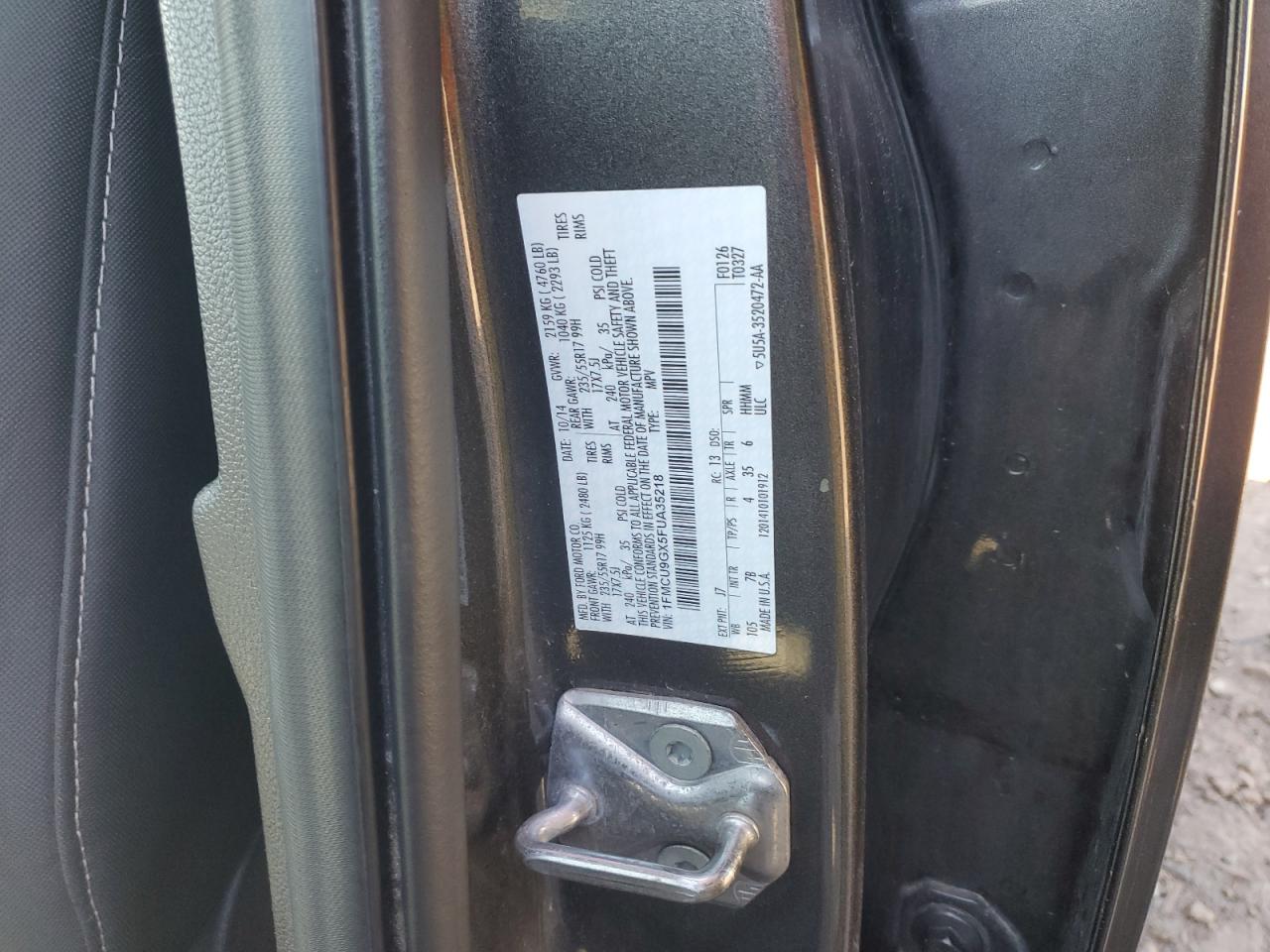 1FMCU9GX5FUA35218 2015 Ford Escape Se