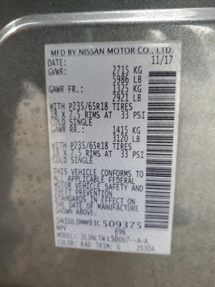 5N1DL0MM9JC509375 2018 Infiniti Qx60