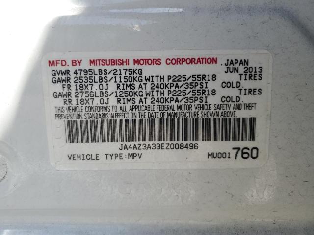 2014 Mitsubishi Outlander Se VIN: JA4AZ3A33EZ008496 Lot: 54184994