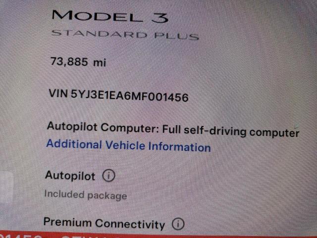 2021 Tesla Model 3 VIN: 5YJ3E1EA6MF001456 Lot: 55565894