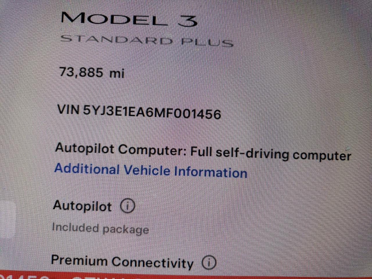 5YJ3E1EA6MF001456 2021 Tesla Model 3