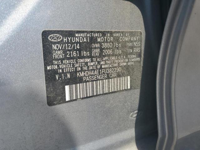 2015 Hyundai Elantra Se VIN: KMHDH4AE1FU382290 Lot: 55765914