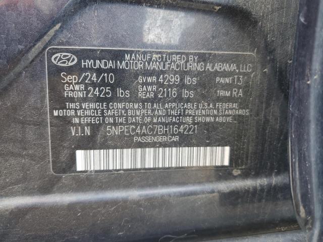 2011 Hyundai Sonata Se VIN: 5NPEC4AC7BH164221 Lot: 53816294