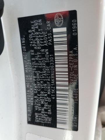 2022 Toyota Camry Trd VIN: 4T1KZ1AK8NU063301 Lot: 55585764