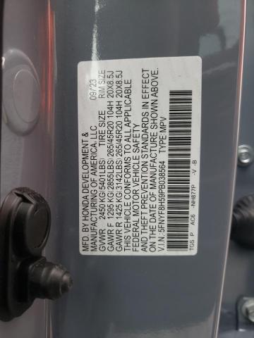 2023 Honda Passport Exl VIN: 5FNYF8H59PB038564 Lot: 54951544