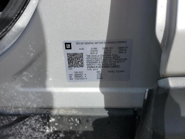 2021 Chevrolet Equinox Lt VIN: 2GNAXUEV5M6118822 Lot: 54975634