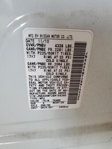 2011 Nissan Rogue S VIN: JN8AS5MT2BW164368 Lot: 55592474