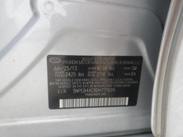 2013 Hyundai Sonata Gls VIN: 5NPEB4AC8DH771699 Lot: 57011914