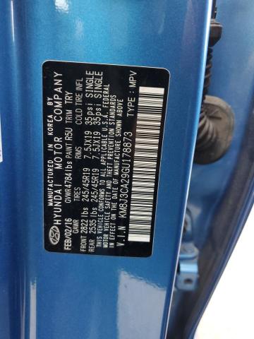 2016 Hyundai Tucson Limited VIN: KM8J3CA29GU178873 Lot: 56265644