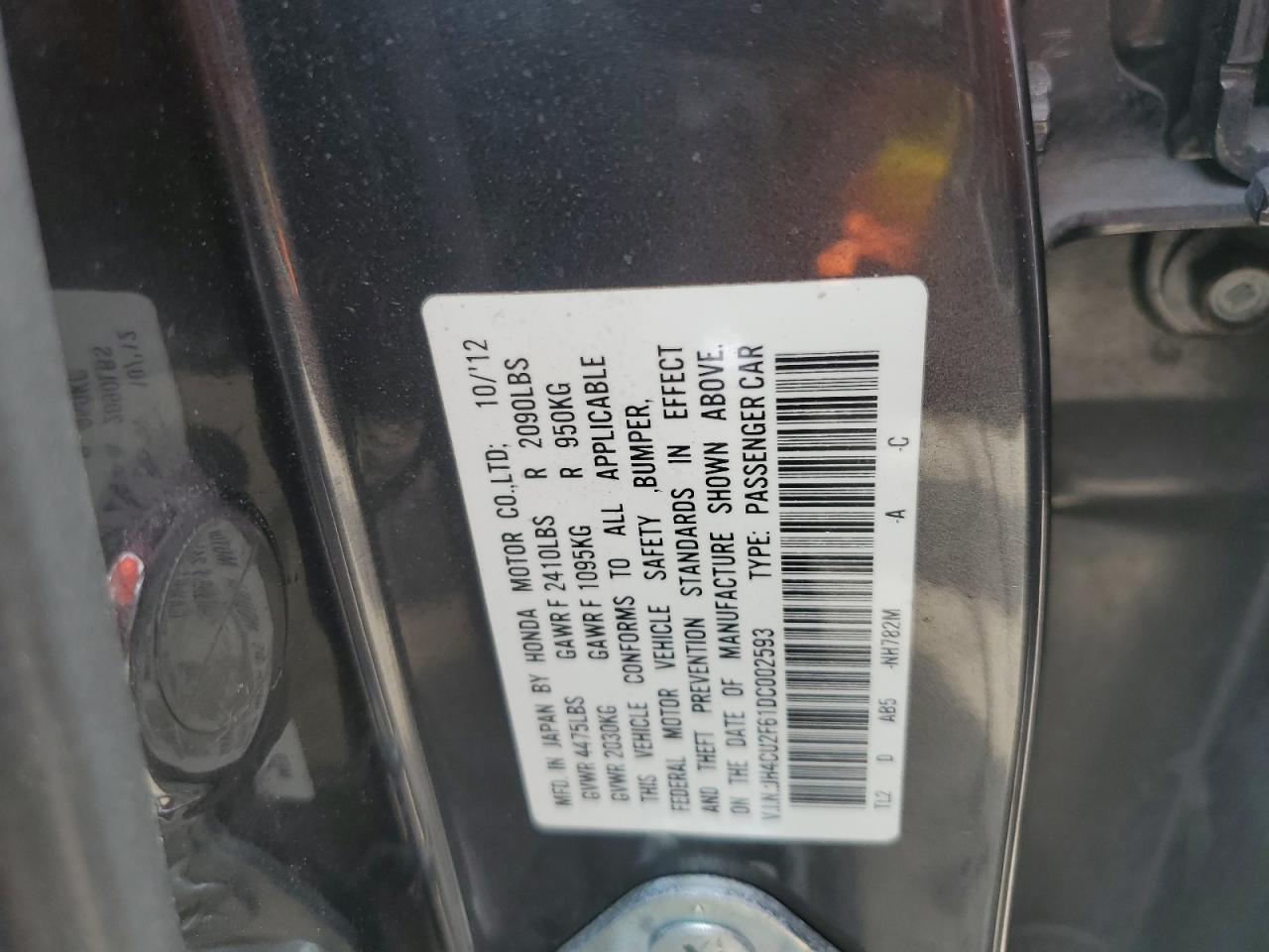 JH4CU2F61DC002593 2013 Acura Tsx Tech