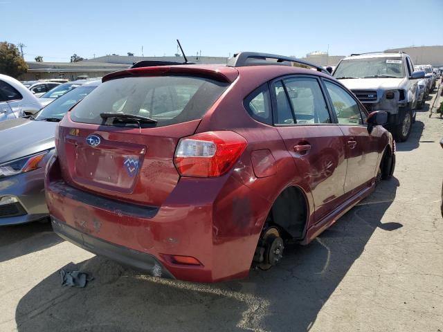 SUBARU IMPREZA SP 2015 red  gas JF1GPAV66FH218439 photo #4