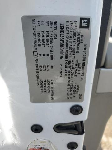 2008 Chevrolet Equinox Lt VIN: 2CNDL53F386340876 Lot: 54454854