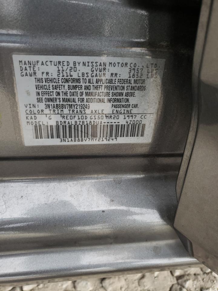 3N1AB8BV7MY219249 2021 Nissan Sentra S