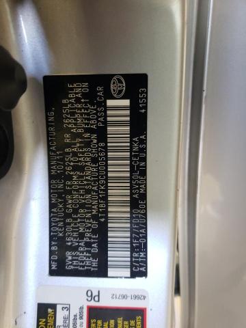 2012 Toyota Camry Base VIN: 4T1BF1FK9CU005678 Lot: 55422104