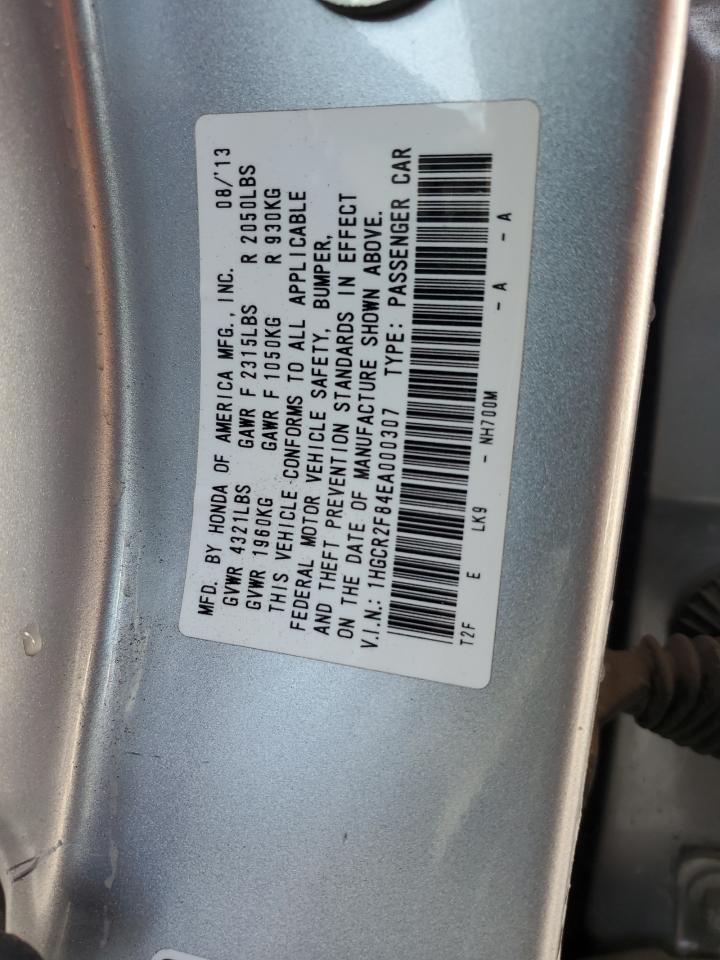 1HGCR2F84EA000307 2014 Honda Accord Exl