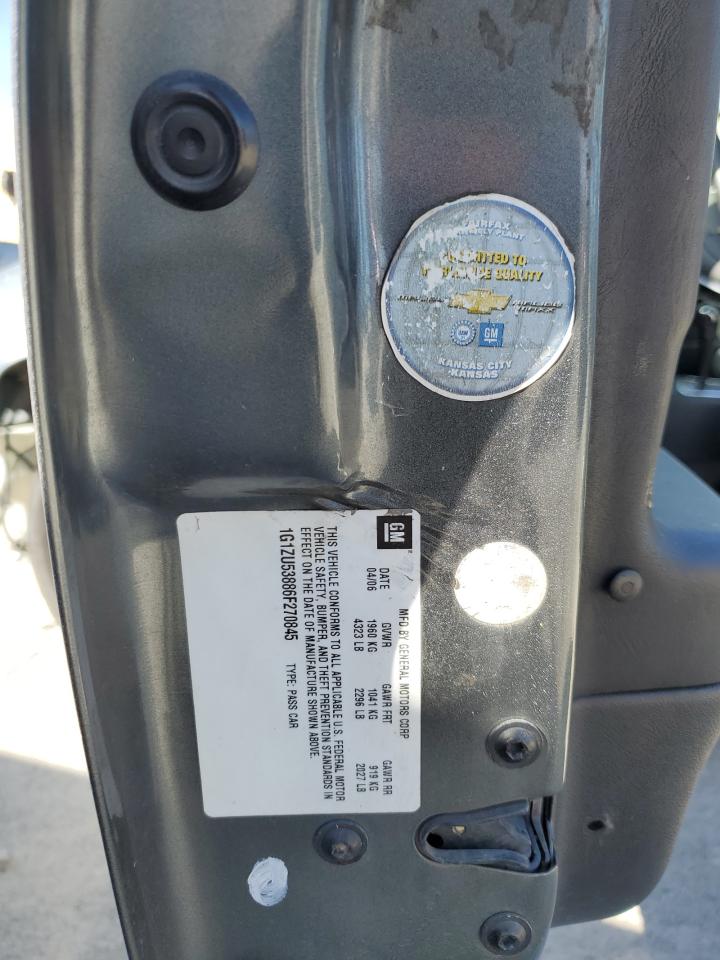 1G1ZU53886F270845 2006 Chevrolet Malibu Ltz