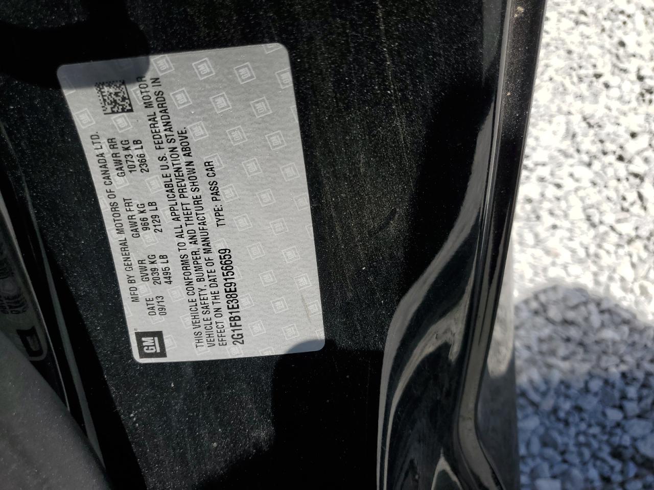 2G1FB1E38E9156659 2014 Chevrolet Camaro Lt