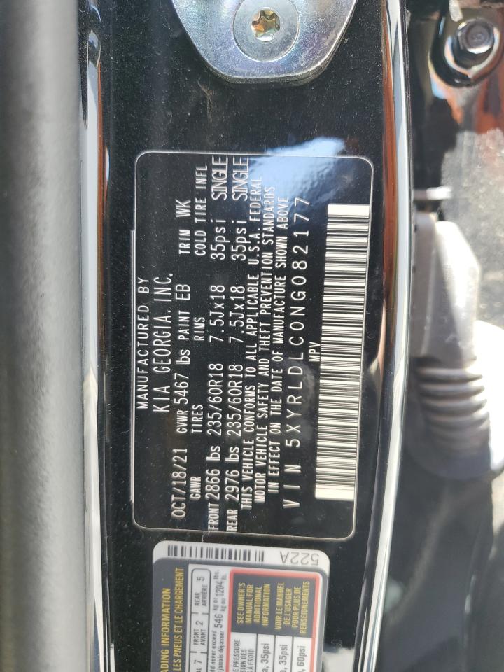 5XYRLDLC0NG082177 2022 Kia Sorento S