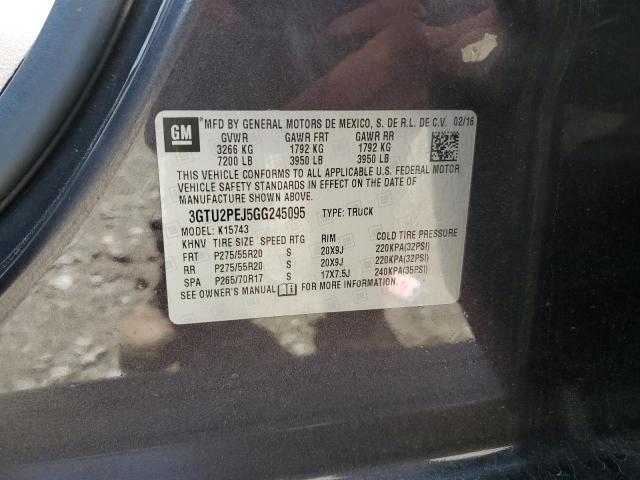 2016 GMC Sierra K1500 Denali VIN: 3GTU2PEJ5GG245095 Lot: 53222144