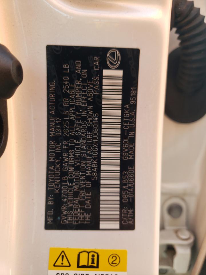 58ABK1GGXHU060145 2017 Lexus Es 350