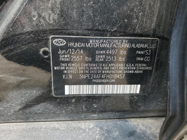 2015 Hyundai Sonata Se VIN: 5NPE24AF4FH018457 Lot: 54015724