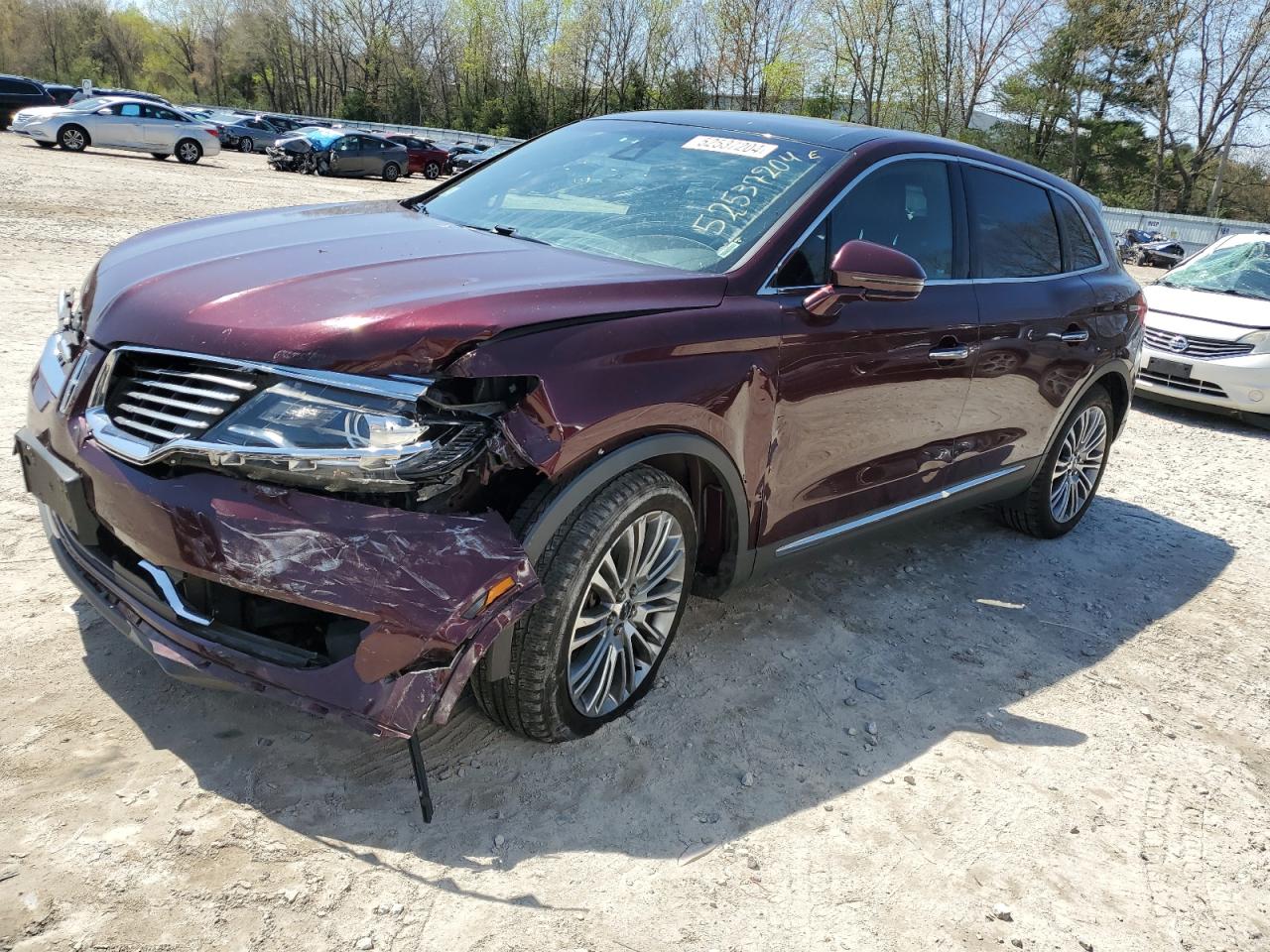 2LMPJ8LR1HBL29255 2017 Lincoln Mkx Reserve