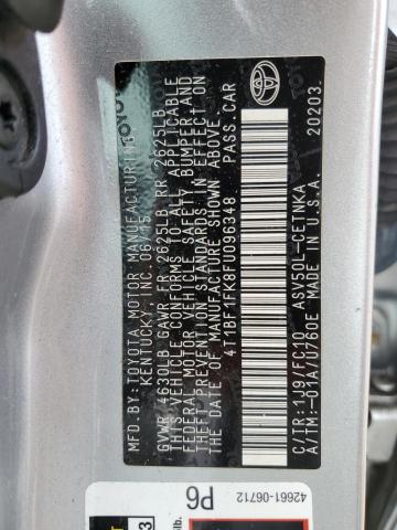 VIN 4T1BF1FK8FU096348 2015 Toyota Camry, LE no.12