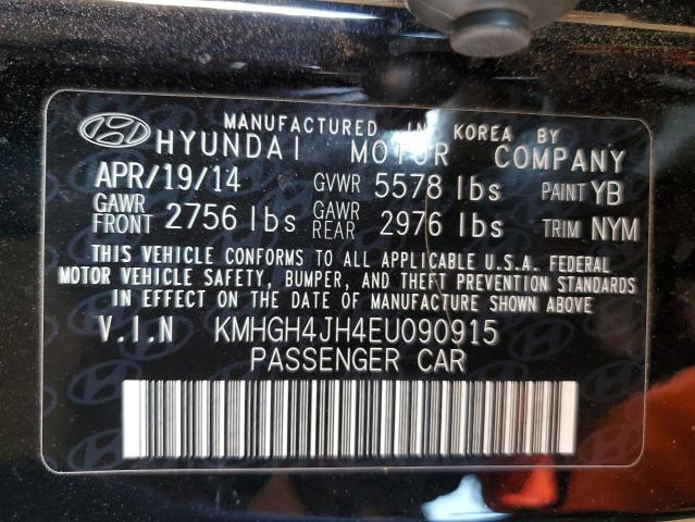 2014 Hyundai Equus Signature VIN: KMHGH4JH4EU090915 Lot: 55180104