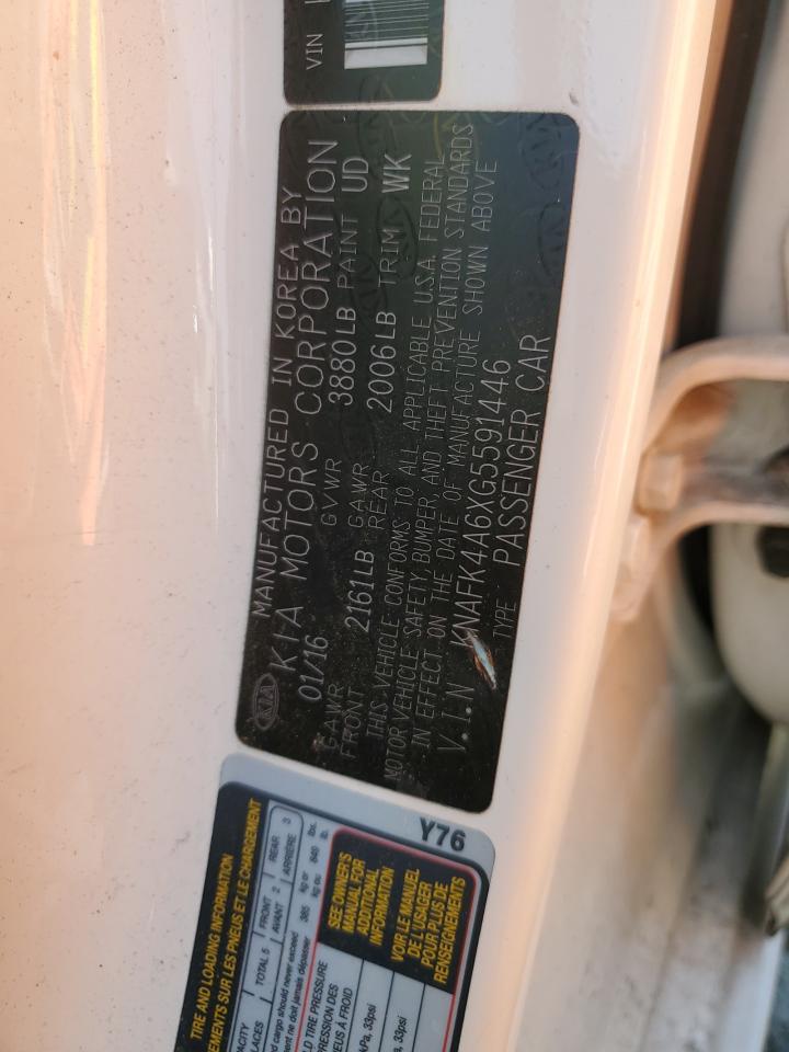 KNAFK4A6XG5591446 2016 Kia Forte Lx