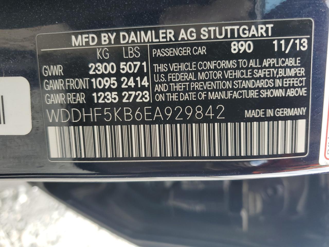 WDDHF5KB6EA929842 2014 Mercedes-Benz E 350