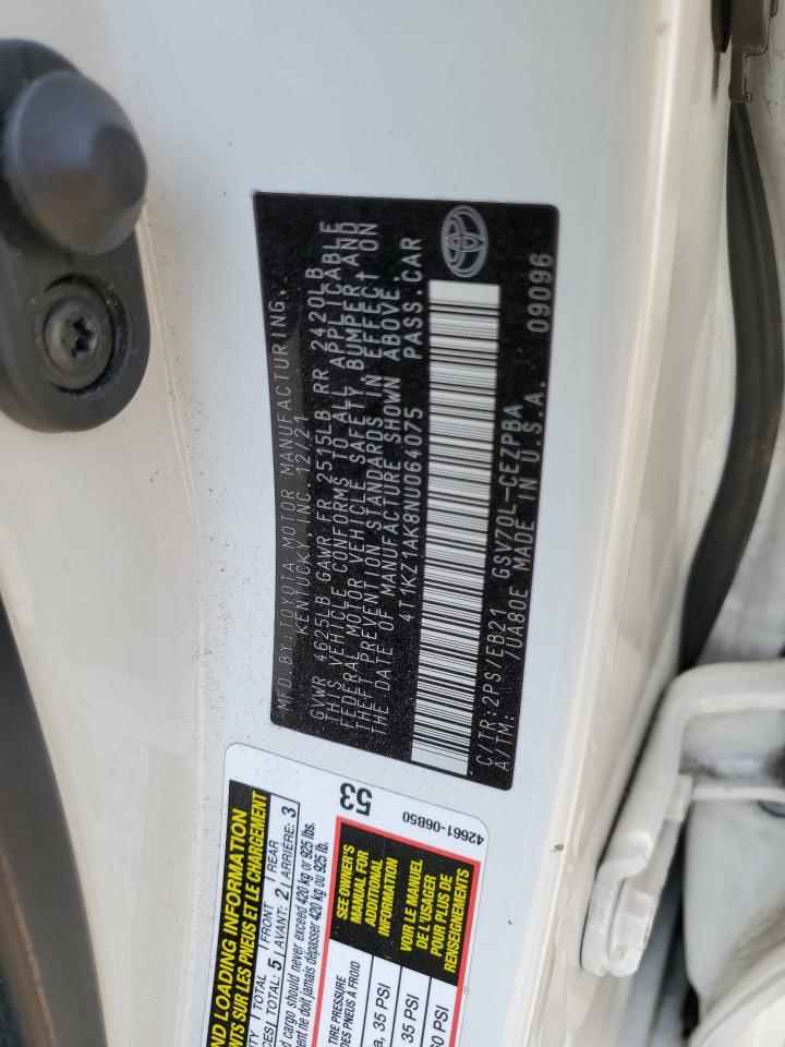 4T1KZ1AK8NU064075 2022 Toyota Camry Trd