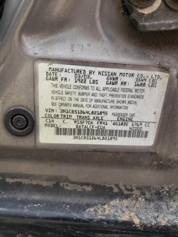 2004 Nissan Sentra 1.8 VIN: 3N1CB51D64L821895 Lot: 53232024