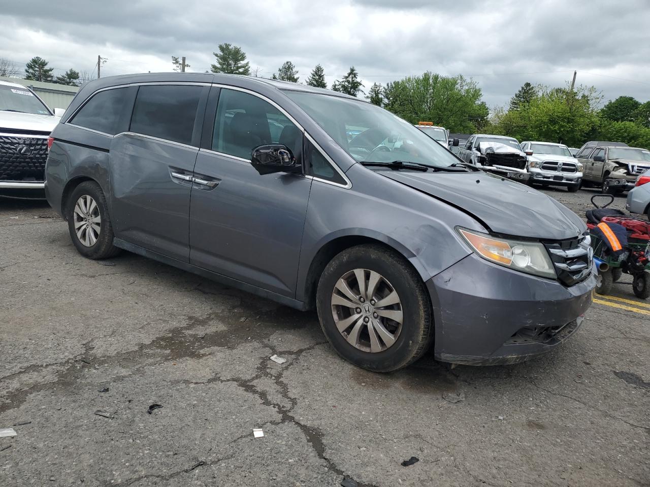 5FNRL5H68EB117841 2014 Honda Odyssey Exl