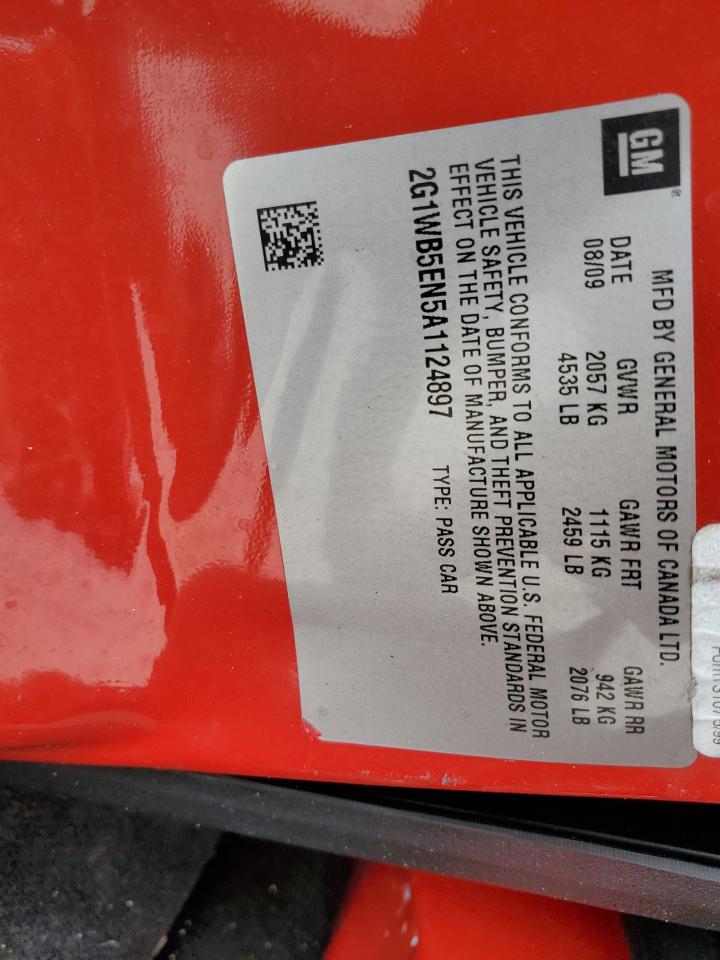 2G1WB5EN5A1124897 2010 Chevrolet Impala Lt