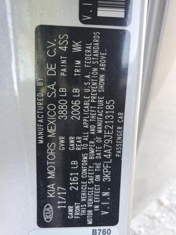 2018 Kia Forte Lx VIN: 3KPFL4A79JE213185 Lot: 55172044