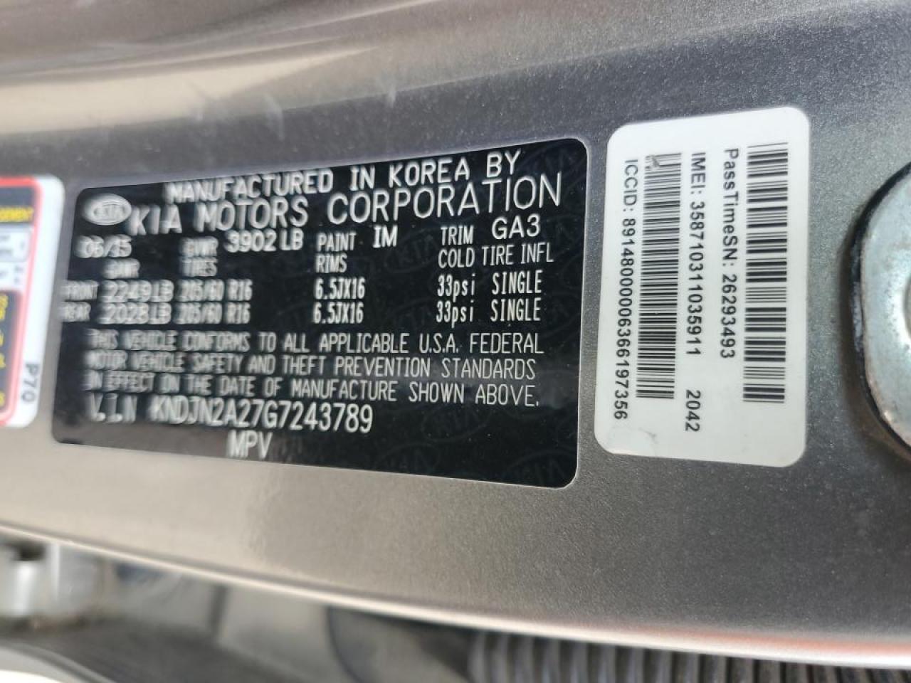 KNDJN2A27G7243789 2016 Kia Soul