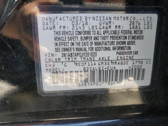 2018 Nissan Sentra S VIN: 3N1AB7AP0JY281620 Lot: 56096274