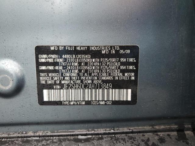 2010 Subaru Forester 2.5X Limited VIN: JF2SH6DC2AH713849 Lot: 54704714