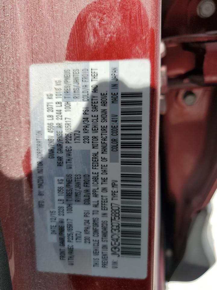 JM3KE4CY3G0758807 2016 Mazda Cx-5 Touring