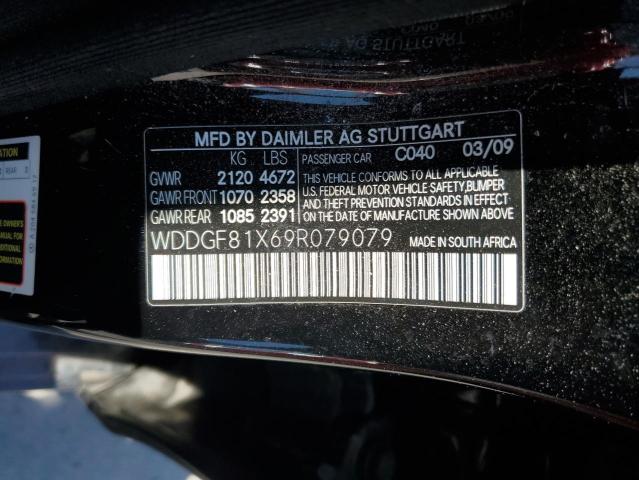 2009 Mercedes-Benz C 300 4Matic VIN: WDDGF81X69R079079 Lot: 55555964