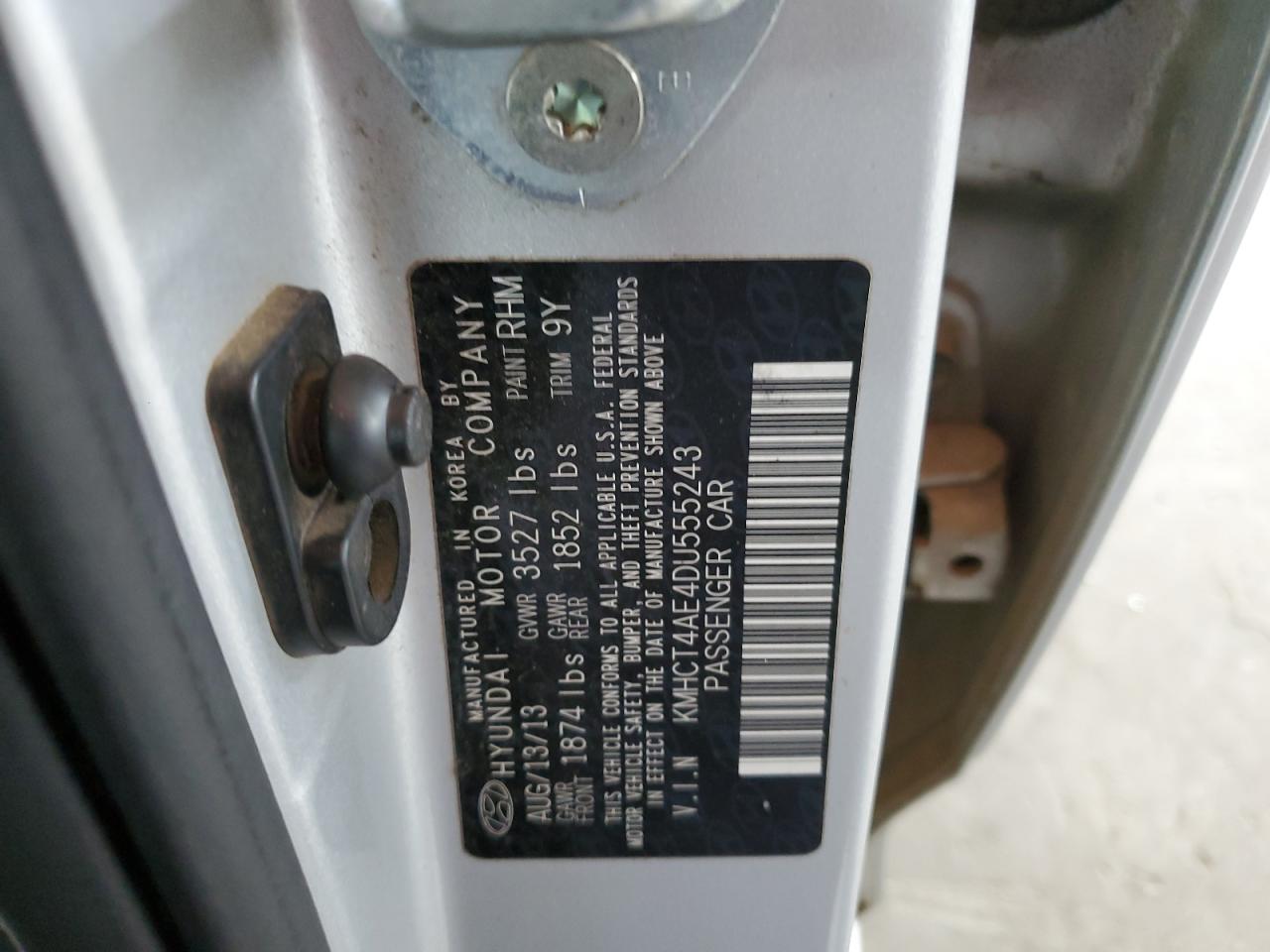 KMHCT4AE4DU555243 2013 Hyundai Accent Gls