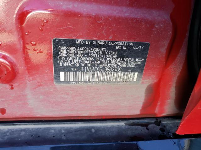 2018 SUBARU WRX PREMIU - JF1VA1C66J9802709