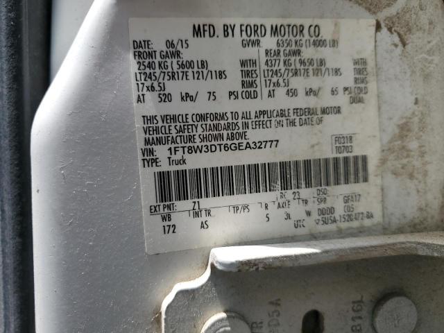 2016 Ford F350 Super Duty VIN: 1FT8W3DT6GEA32777 Lot: 56510214