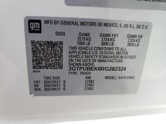 2024 GMC Sierra K1500 Sle VIN: 3GTPUBEK6RG282324 Lot: 55638914