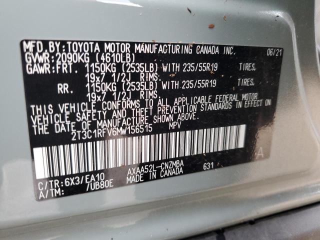 2T3C1RFV6MW156515 2021 TOYOTA RAV 4 - Image 14